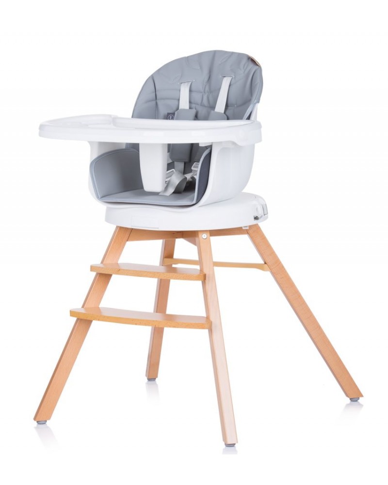 Rotto 3 In 1 Latte Chaise Haute En Bois Pivotante Avec Siege