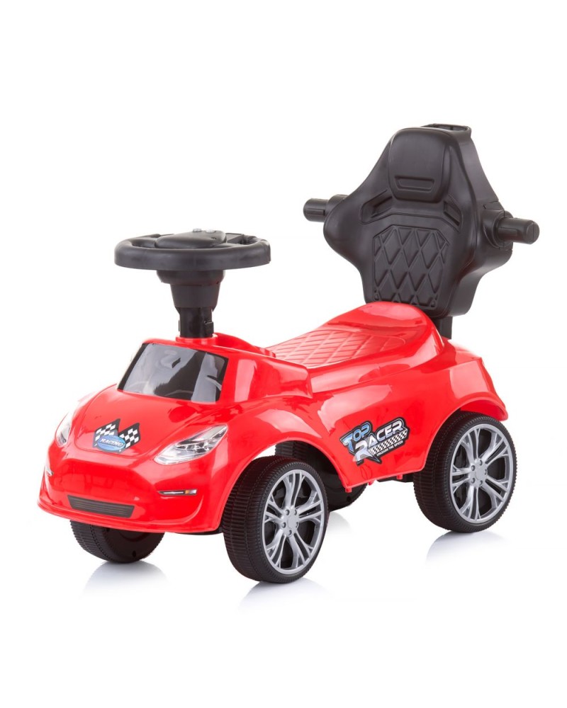 Correpasillos con mango parental y capota SUPER CAR