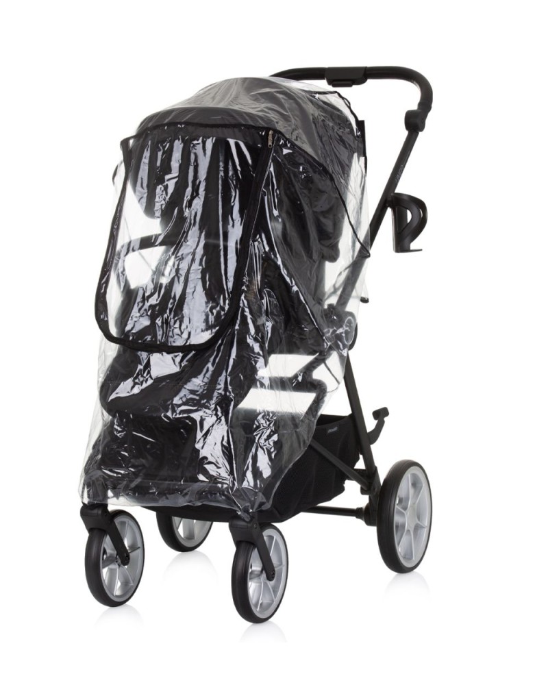 Housse de pluie universelle avec fermeture eclair pour poussette de bebe Chipolino